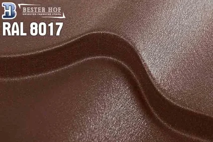 Металлочерепица RAL 8017 МАТ